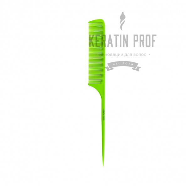 Расческа Keratin Tools карбоновая с хвостиком Зеленая
