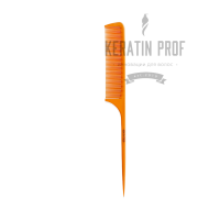 Расческа Keratin Tools карбоновая с хвостиком Оранжевая