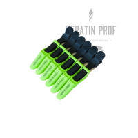 Зажимы пластиковые Keratin Tools Зеленые 6 шт