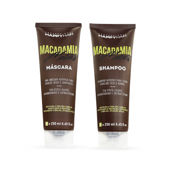 Шампунь + маска Happy Hair Macadamia Moist комплект 250/250 мл