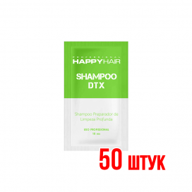 Happy Hair Shampoo DTX шампунь глубокой очистки Саше 10 мл 50 шт