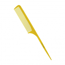 Расческа карбоновая с хвостиком Keratin Tools Желтая