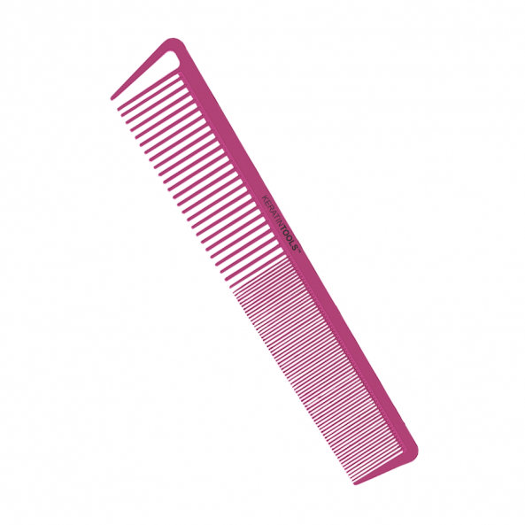 Расческа карбоновая, комбинированная Keratin Tools Коралловая