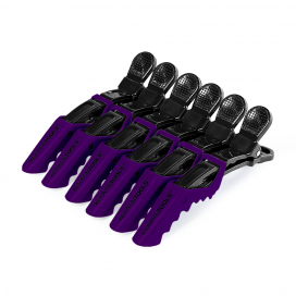 Зажимы пластиковые Keratin Tools Фиолетовые 6 шт